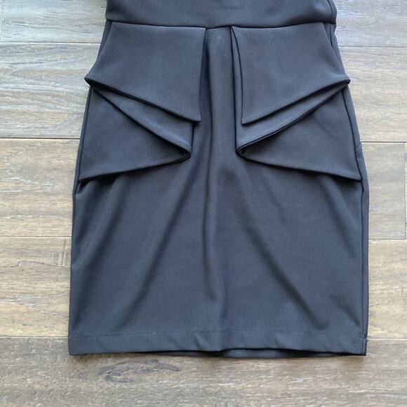 RUBY ROX Strapless Dress Womens Sz XS Black Rhinestone Stretch Cocktail Prom - Picture 3 of 6